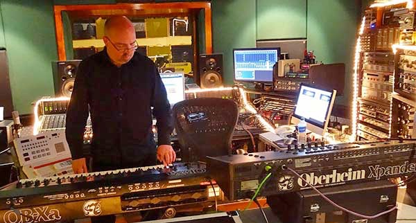 Ikon's Chris McCarter having a field day on the awesome vintage synths available for artist use at Toyland Recording Studio.